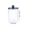 2/3/4 Pack Bathroom Storage Canisters Qtip Holder Dispenser with Lids - 10 oz Clear Plastic Apothecary Jar for Vanity Makeup