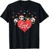 Love Art Veelkleurige Kwastenbakje Schilder Verjaardag T-shirt