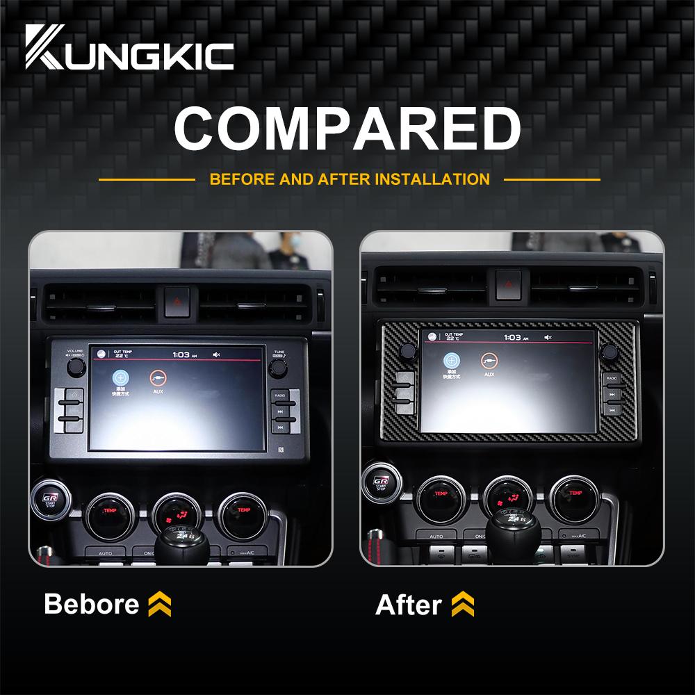 Real Soft Carbon Fiber Sticker For Subaru BRZ Toyota GR86 2025 2025 2025 2025 Car Central Navigation Interior Trim Accessories