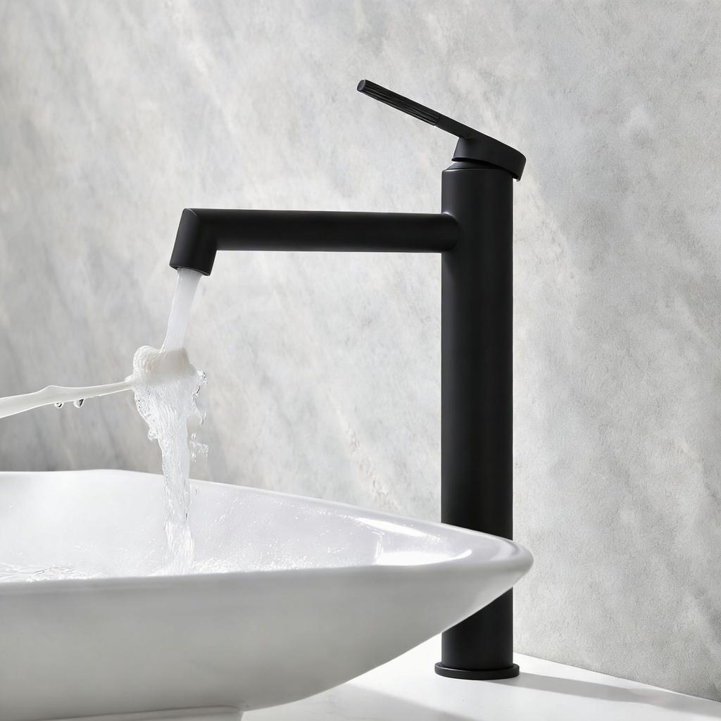 New Bathroom Brush Gold Basin Faucet Chrome Single Lever Hot and Cold Solid Brass Crane Brass Sink Mixer Gray Tap