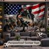 Wall Hanging Tapestry Custom NameCall of Duty Pattern Personalized Printed Fabric Wall Decor