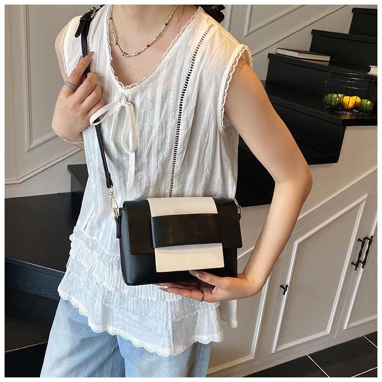Crossbody Bag Neutral Soft Leather Woven Small Square Bag Tofu Bag Niche Design Single Shoulder Women's Bag