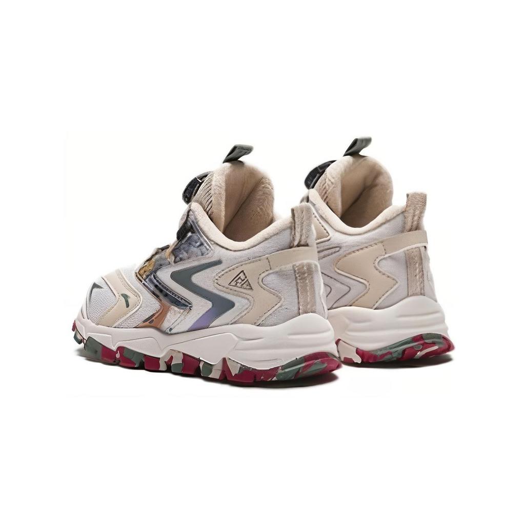 Anta Kids Summit 2.0 Comfortable Versatile Shock Absorption Low Top Casual Shoes Kids Casual Shoes Gray Green A312349904-2