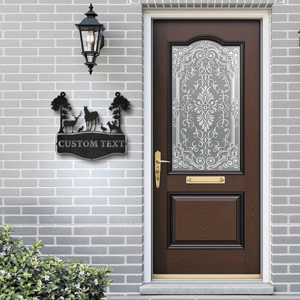 Personalized Metal Sign Horse Deer Country Home Decor