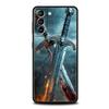 Handyhülle Cover für Samsung Galaxy S25 Edge S24 S23 S22 S20 S21 FE Ultra S10 S10E Plus 5G Weiches TPU Das Schwert Kreatives Muster