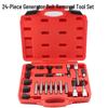 Engine & Auto Repair Tool Kit: 13-Piece Generator Pulley Repair & Installation, 30-Piece Tool Set, 24-Piece Engine Installation Tools