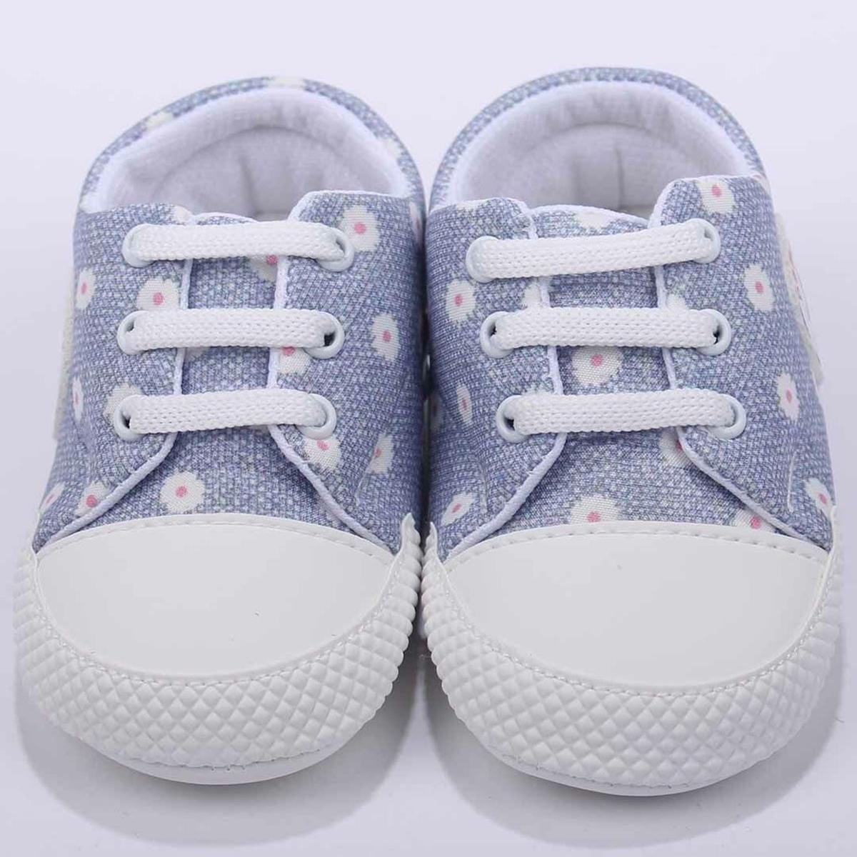

Baby Girl Lilac Daisy Patterned Shoes