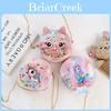 Adorable Cartoon Character Shoulder Bag For Girls With Unicorn Mermaid Cat Designs