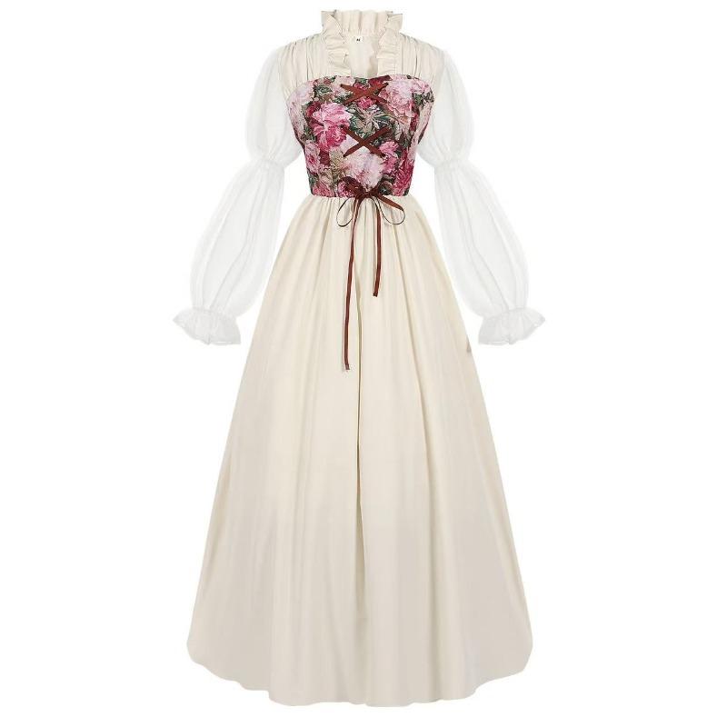 intage court medieval tunic dress stage show halloween costume