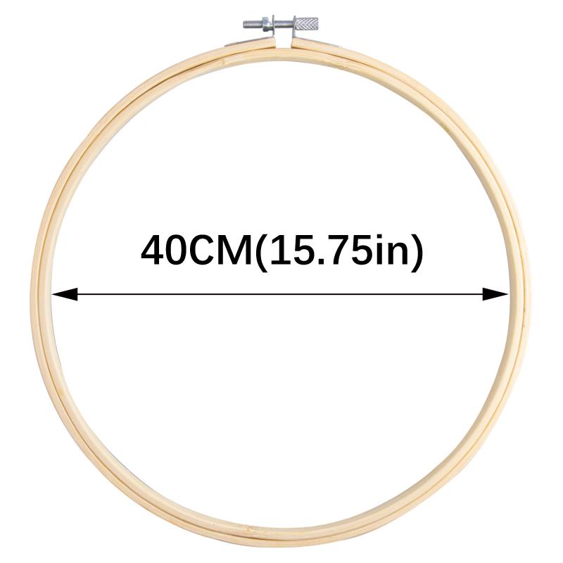 Dia 8-40cm Embroidery Hoops Frame Kit Bamboo Embroidery Hoop Rings For DIY Sewing Cross Stitch Needle Craft Tool Festival Decor