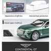 Bentley Continental GT-Druckgussauto-Modellspielzeug im Maßstab 1:24, zurückziehbares Spielzeugfahrzeug mit Ton und Licht für Kinder, Kleinkinder, Jungen und Mädchen, Geschenkkollektion