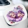 QT2466# Whimsical Sleeping Fairy with Purple Flowers & Butterflies Car Sticker for Laptop, Truck,Motorcycle, Window