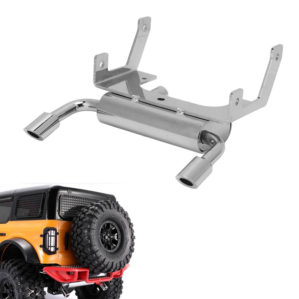 RC Car Exhaust Pipe Metal Upgrade Parts Simulation Gas Vent Fuel Tank Exhaust Pipe for AXIAL SCX10 III 1/10