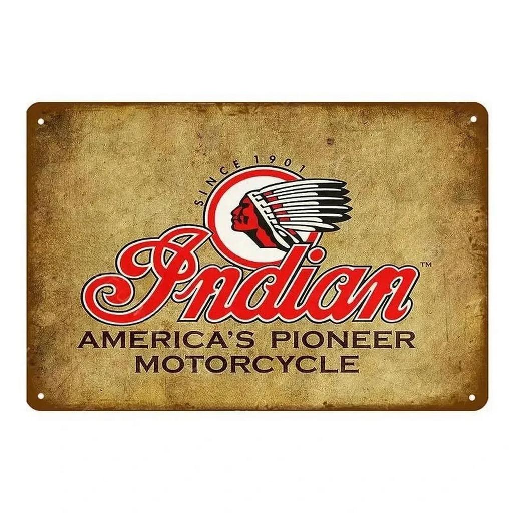 Plaque Metal Tin Signs Old Motorcycles Wall Decoration Vintage Art Posters Iron Painting for Man Cave Home Cafe Garden Club Bar
