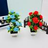 Plant Silk Rose Simulated Flower Potted Plant Bonsai For Home And Decor Event
