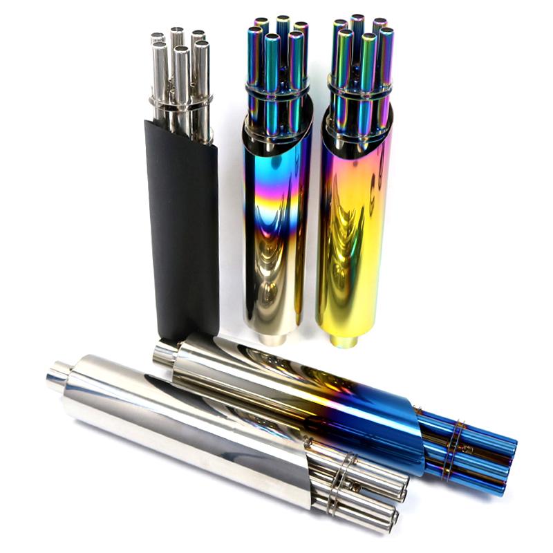 

Выхлопная труба мотоцикла, отшелушивающий пистолет Гатлинга, модифицированный глушитель 32 мм, универсальный побег для уличного велосипеда, квадроцикла, скутера, велосипеда-грязи