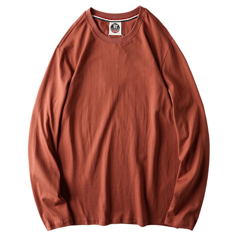 Fashion Brand Retro Cotton Foreign Trade Original Long-Sleeved T-shirt