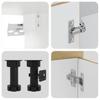 4 Piece Kitchen Cabinet Set Kalmar Sonoma Oak Wood Based Panel