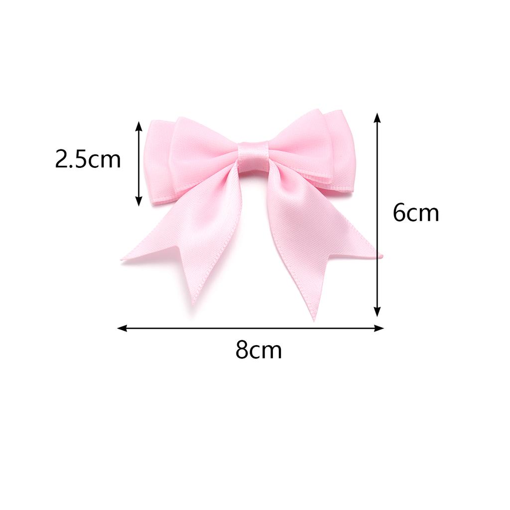 10pcs Satin Ribbon Bows Colourful Polyester Double Layer Swallowtail Bowknot For DIY Wedding Party Clothing Headwear Gifts Decor