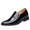 Old man head new men's fashion business casual leather shoes hollow inner height increase 6CM wedding leather shoes