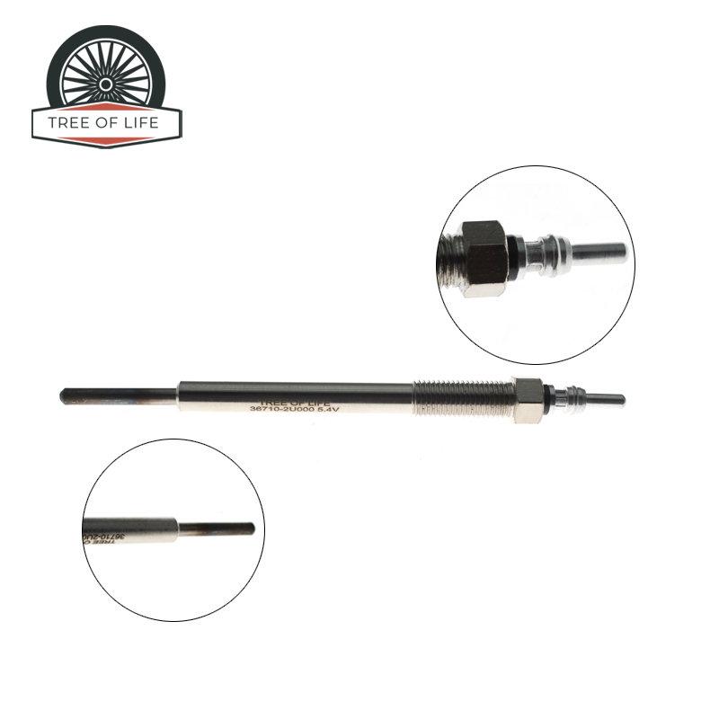 36710-2U000 367102U000 4 PCS 5.4V Dual Core Heater Glow Plugs For Hyundai I30 I40 Tuscon KIA SPORTAGE RIO STONIC 1.6 2017+