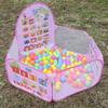 Kids' Foldable Ocean Ball Pit Tent with Basketball Hoop