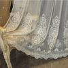 Modern Embroidery Window Screen Living Room Bedroom Balcony Gauze Curtain Floor To Floor Curtain