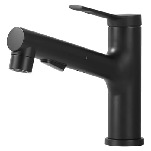 

[Amazon.co.jp Exclusive] APPASO Bathroom Faucet with Fountain Function, Shower Faucet, Mixer Faucet, Retractable Hose, Single Lever Mixer, 2-Way Water
