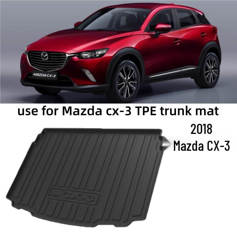 Водонепроницаемый ТПЭ коврик в багажник для Mazda CX-3 2018 – Износостойкий и индивидуального кроя. 2018 Mazda CX-3 (Lower) Trunk Mat