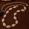 Minimalist Metal Chain Waist Belt Oval Luxury Body Chain Boho Women's Waist Chain  Casual Wear