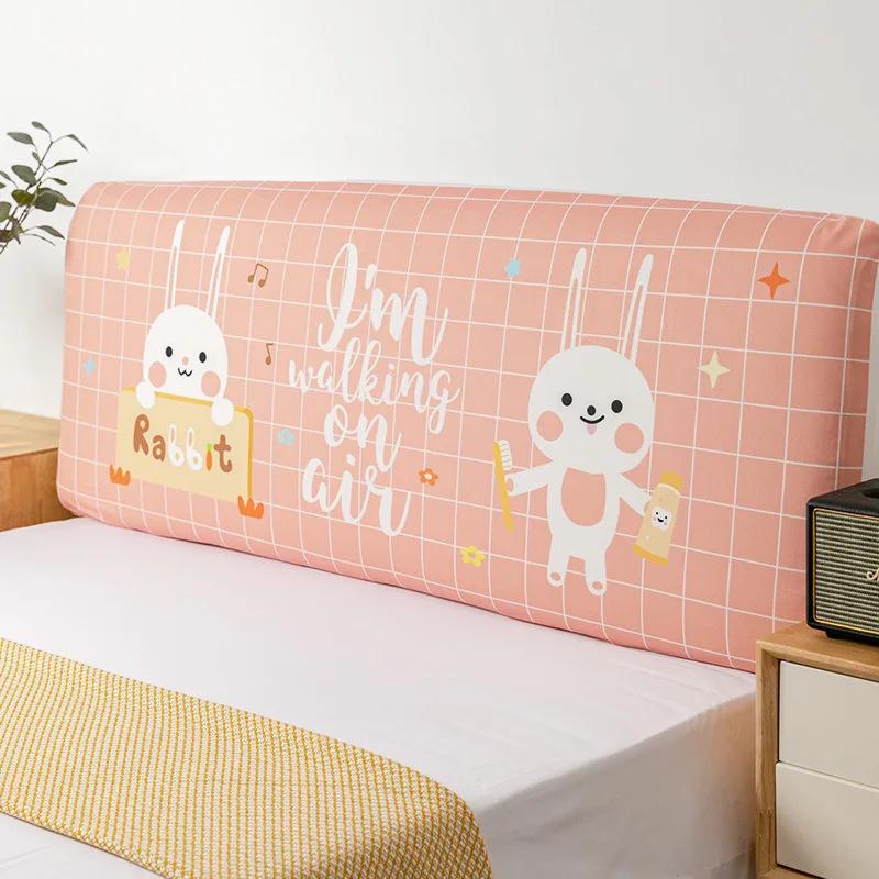 Nordic Cartoon Cat's Paw Bed Head Soft Dust Cover Full Enclosed Elastic Dust-proof Bed Head Cover/ Protective Cover