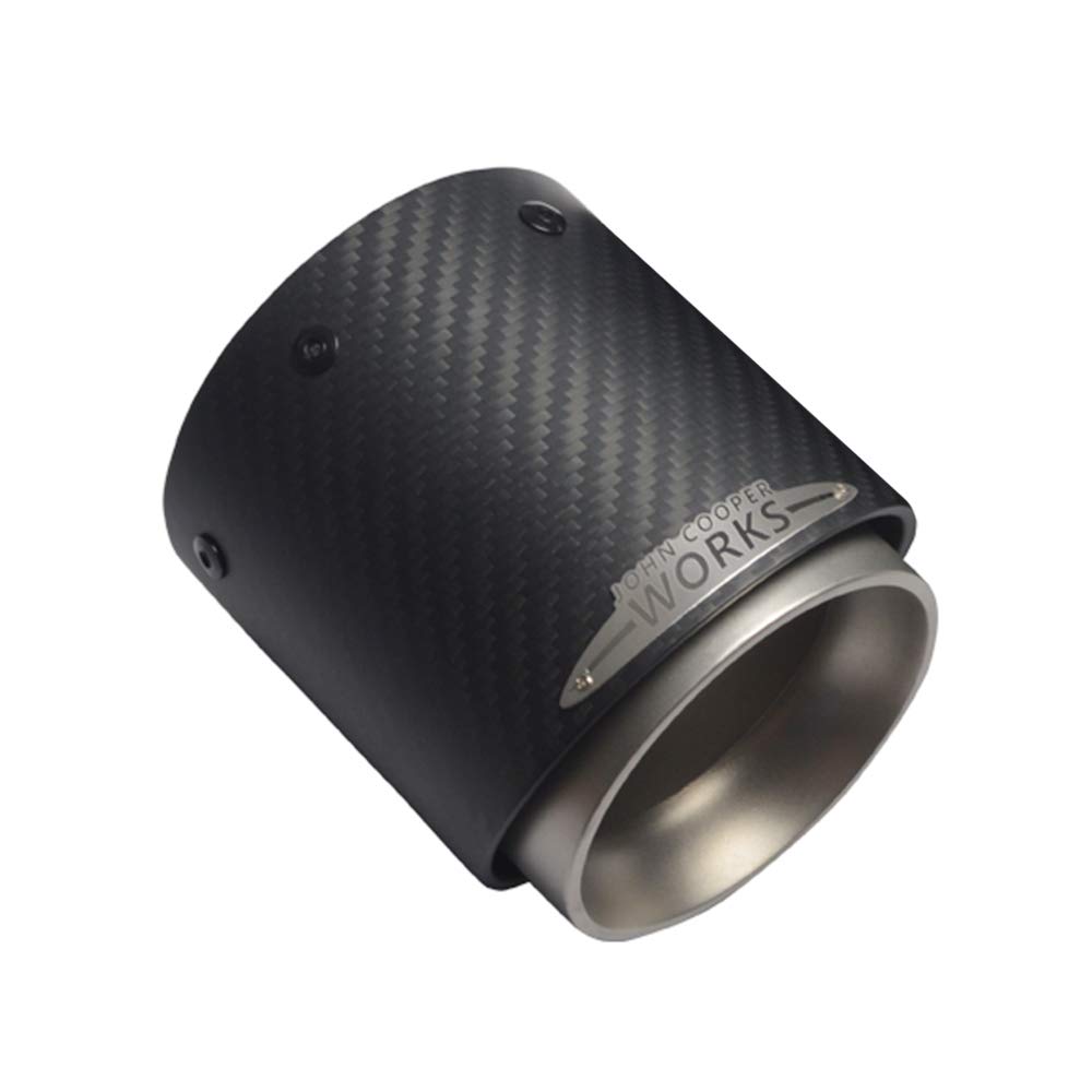 Muffler cutter for BMW Mini stainless steel and carbon compatible with MINI and Mini Cooper S R56 matte carbon 60, fiber, F54/F55/F56/F57/F60 R55/S