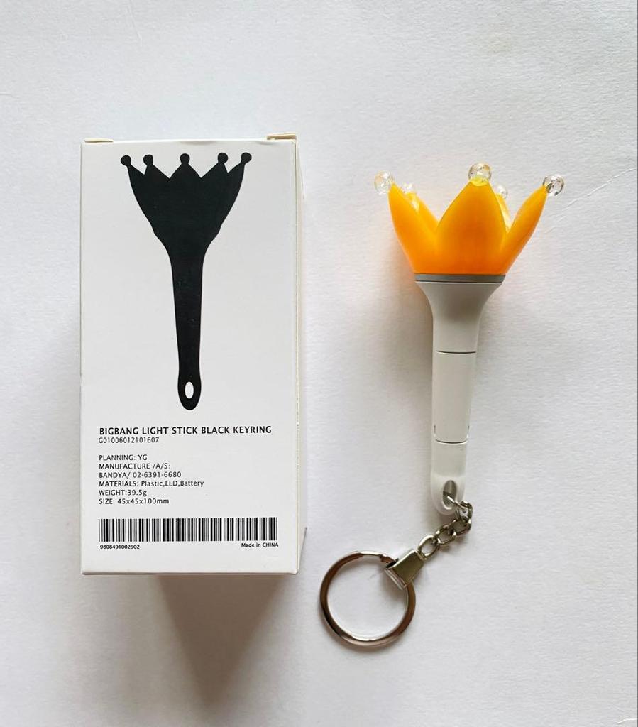 [USED] First Come, First Served! Bigbang Mini Penlight Key Ring Keychain White