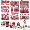 Valentine's Day Gifts: Heat Transfer HTV DTF Customized Couple T-shirts, Heat Press DIY Stickers, Clothing Heat Transfer Stickers