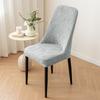 New 3D Leaf Curved Chair Cover Elastic Household Stool Cover Four Seasons Universal Dust-proof Jacquard Dining Chair Cover