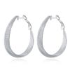 New Hoop Earrings For Women Wedding Gift Fine Europe Jewelry Christmas Gift Engagement Party