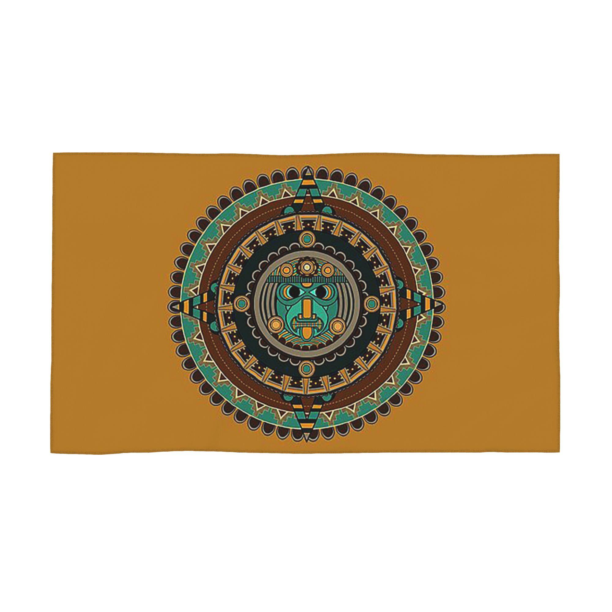 

Aztec Calendar Soft Face Towel Quick Dry Pool Bath Cotton Towels Absorbent W40*H60(CM)