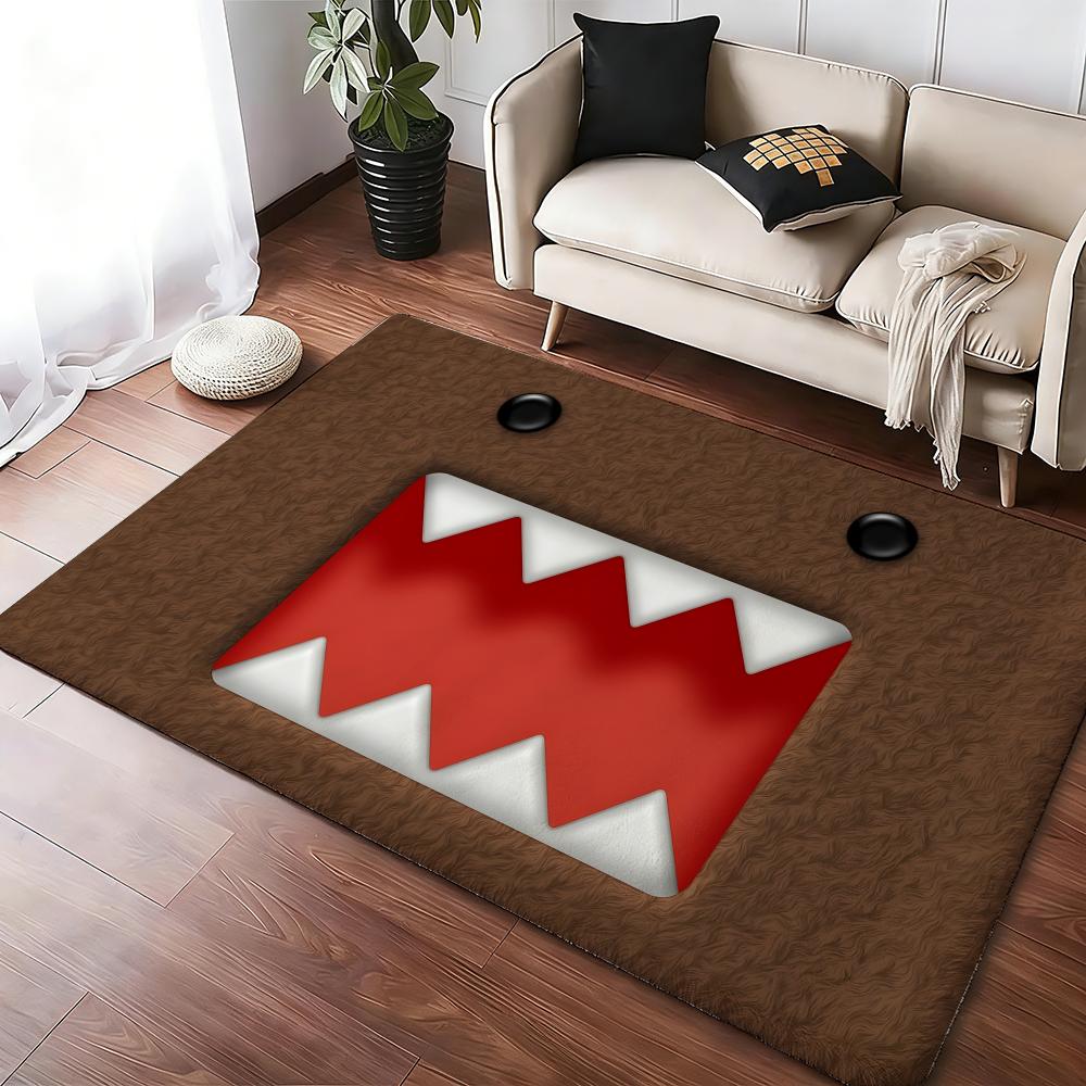 D-Domo-kun Japan Floor Mat Cozy Flannel Soft Thick Non-Slip Mat For Living Room Bedroom Kitchen Decor Rugs