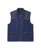 Solew Square Quilted Wool Vest_Navy