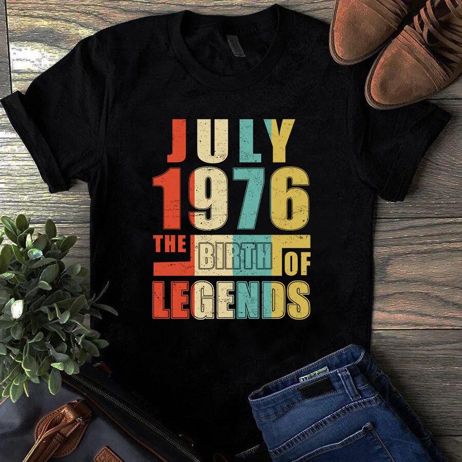 Men s and Women s T-shirts July 1976 The Birth XL
