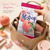 Lotte Peach Flavored Hard Candies 153g | Authentic Peach Flavor, Refreshing Non-cloying Sweetness, Individually Wrapped