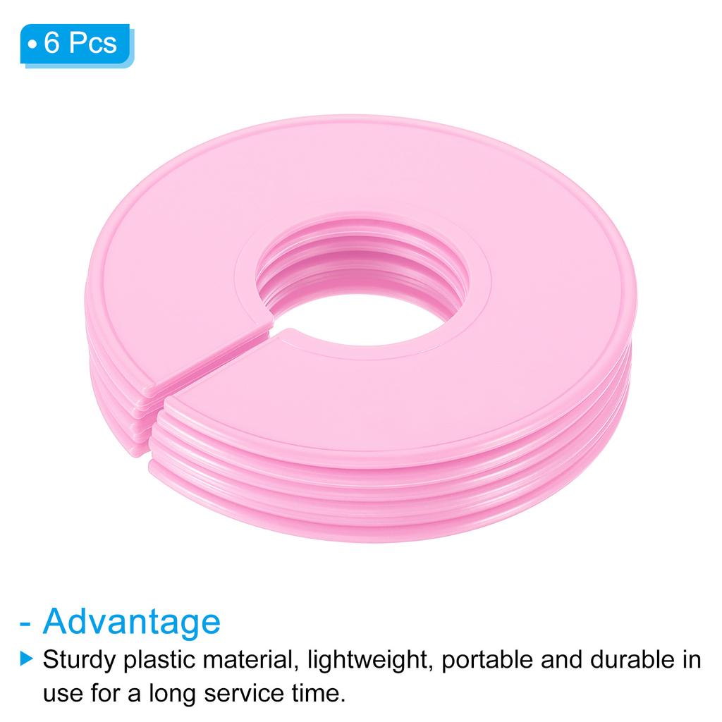 6/12PCS Multicolor Round Hangers Closet Dividers DIY Clothing Size Dividers for Clothes Stores Closet Home Blank Dividers