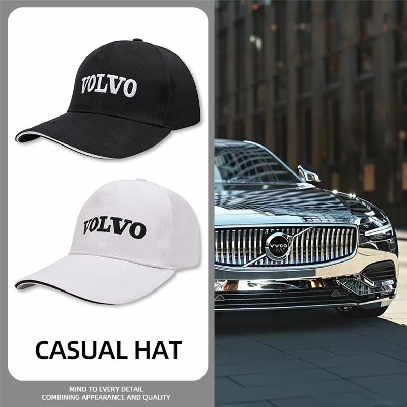 Car Baseball Cap Embroidered Duck Tongue Hat For Volvo XC90 V90 V60 XC60 V40 S80 S60 S90 C40 XC40 V70 XC70 C30 C70 EX90 Rdesign