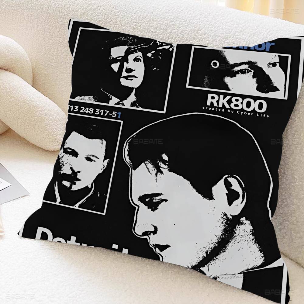 D-Detroit B-Stań się H-Człowiekiem Poszewka na Poduszkę Poszewka na Poduszkę Sofę Dekoracja Pokoju Domowego Prezent dla Dzieci