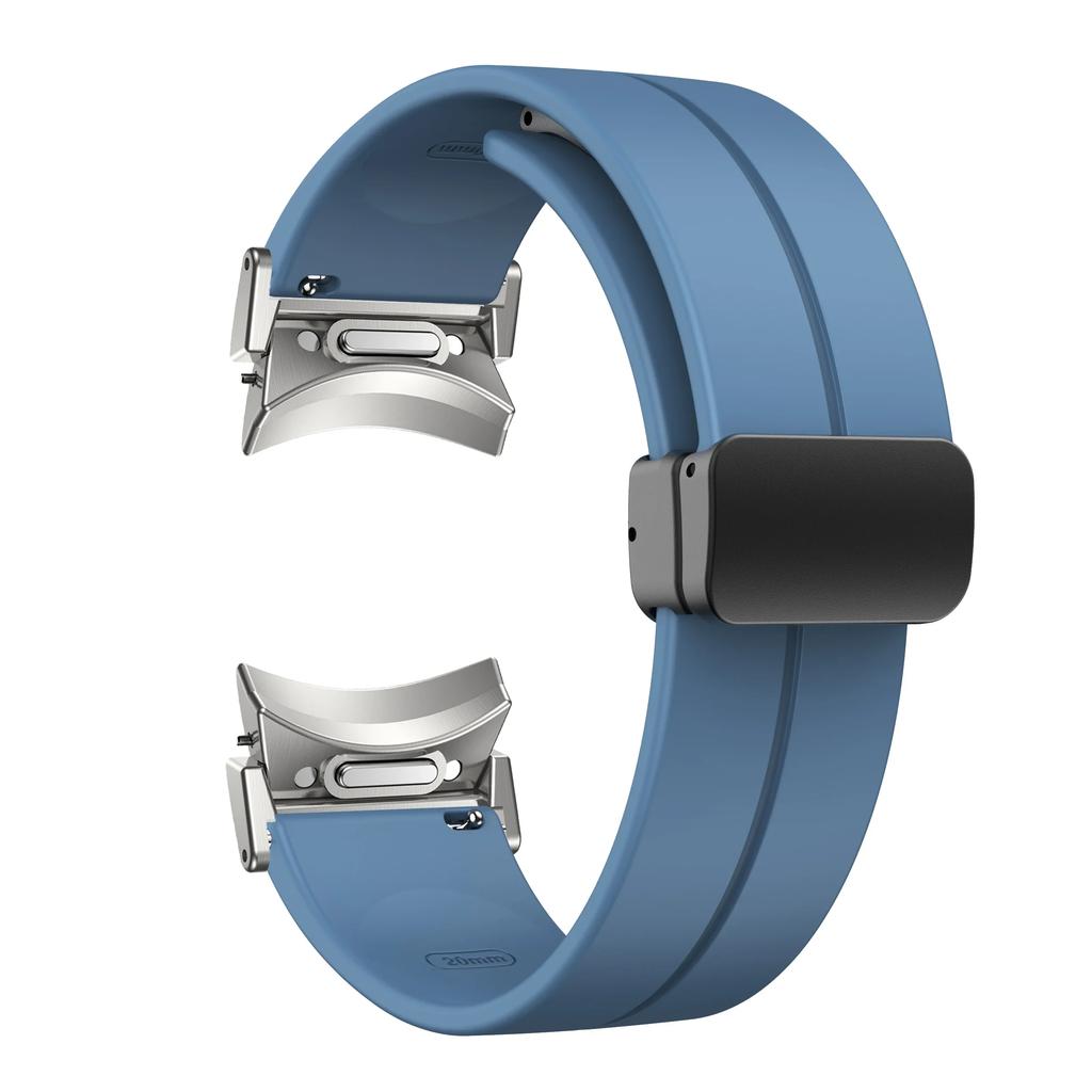 Magnetic Silicone Strap for Samsung Galaxy Watch7 6 44mm 40mm Sport Watchband 20mm Band Bracelet Galaxy Watch 6Classic 43mm 47mm