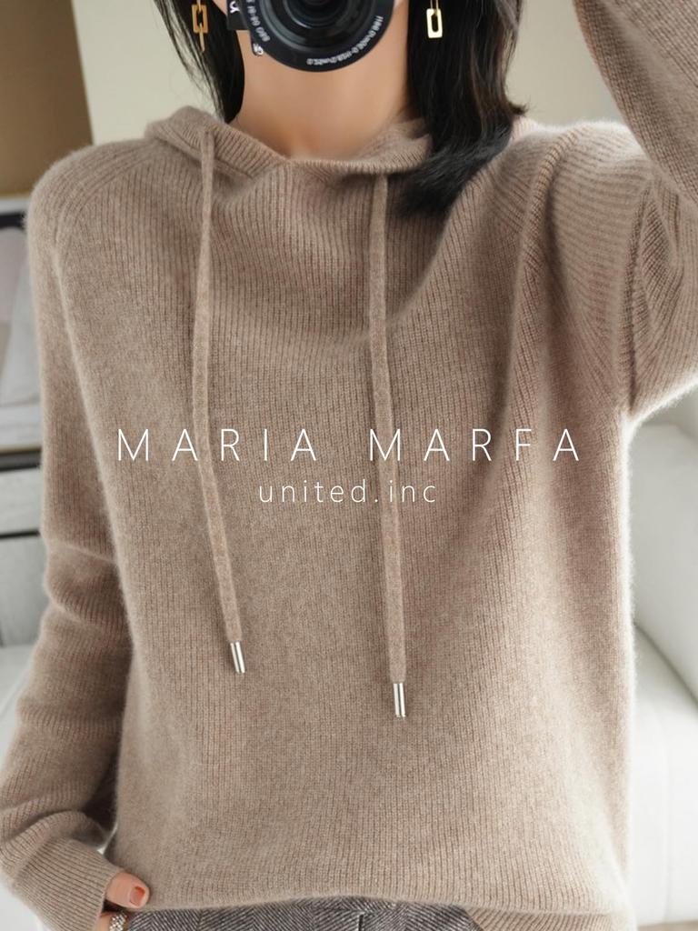 Maria Marfa Knit Available in 6 Perfect for Fall and and Stylish and this hoodie offers a casual silhouette with a hooded This and elegant piece is