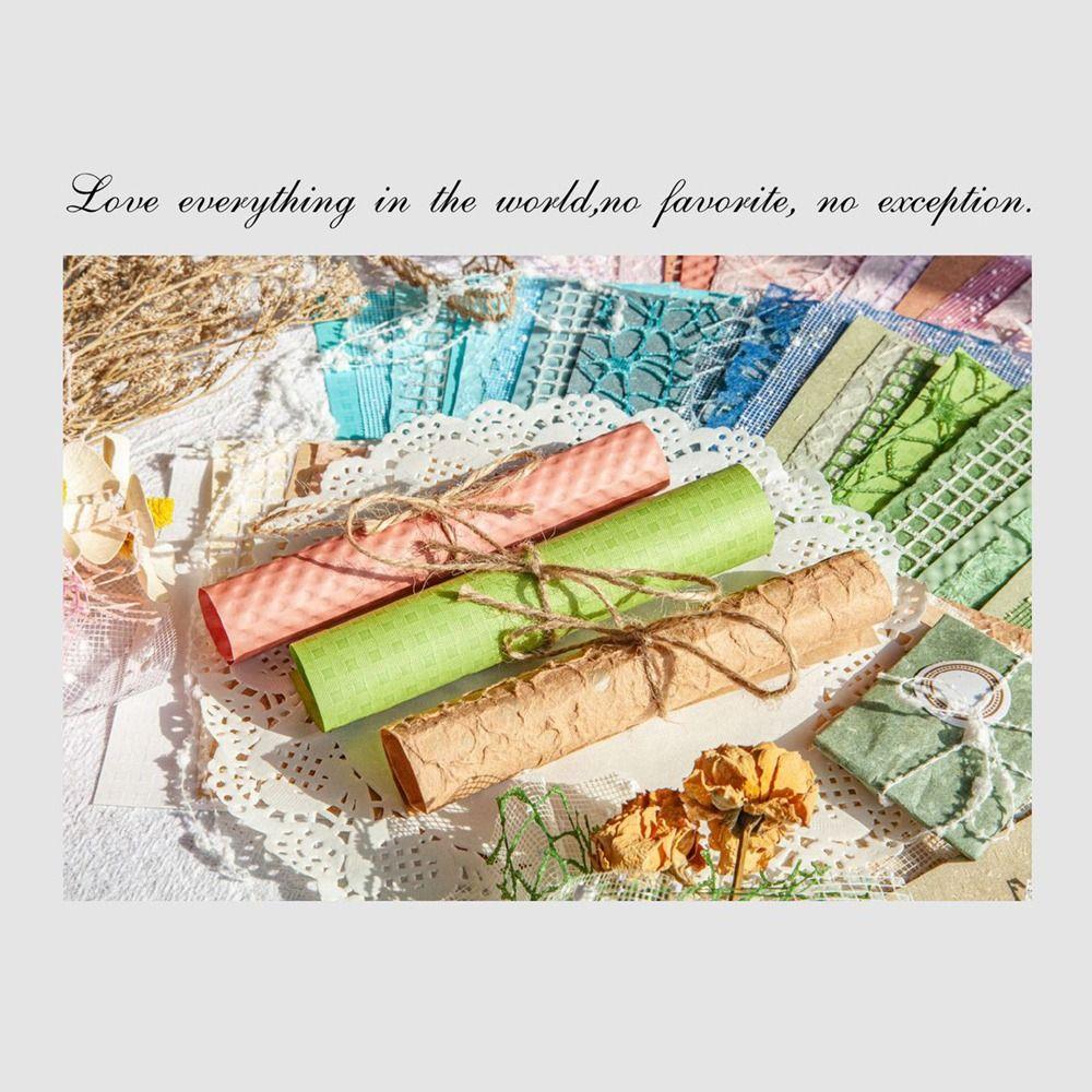 16 ks Sada na scrapbooking z více materiálů Speciální papír Síťka Dekorace do scrapbooku DIY doplňky Materiál na deník Ozdoba