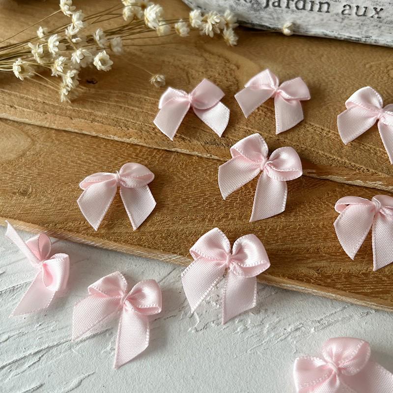 2.5cm Wide Handmade Ribbon Bow Knot for DIY Clothing & Hair Accessories, Card Holders, and Decorations