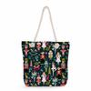 Ballet Print Thick Rope Single-shoulder Beach Bag 7246 CLE