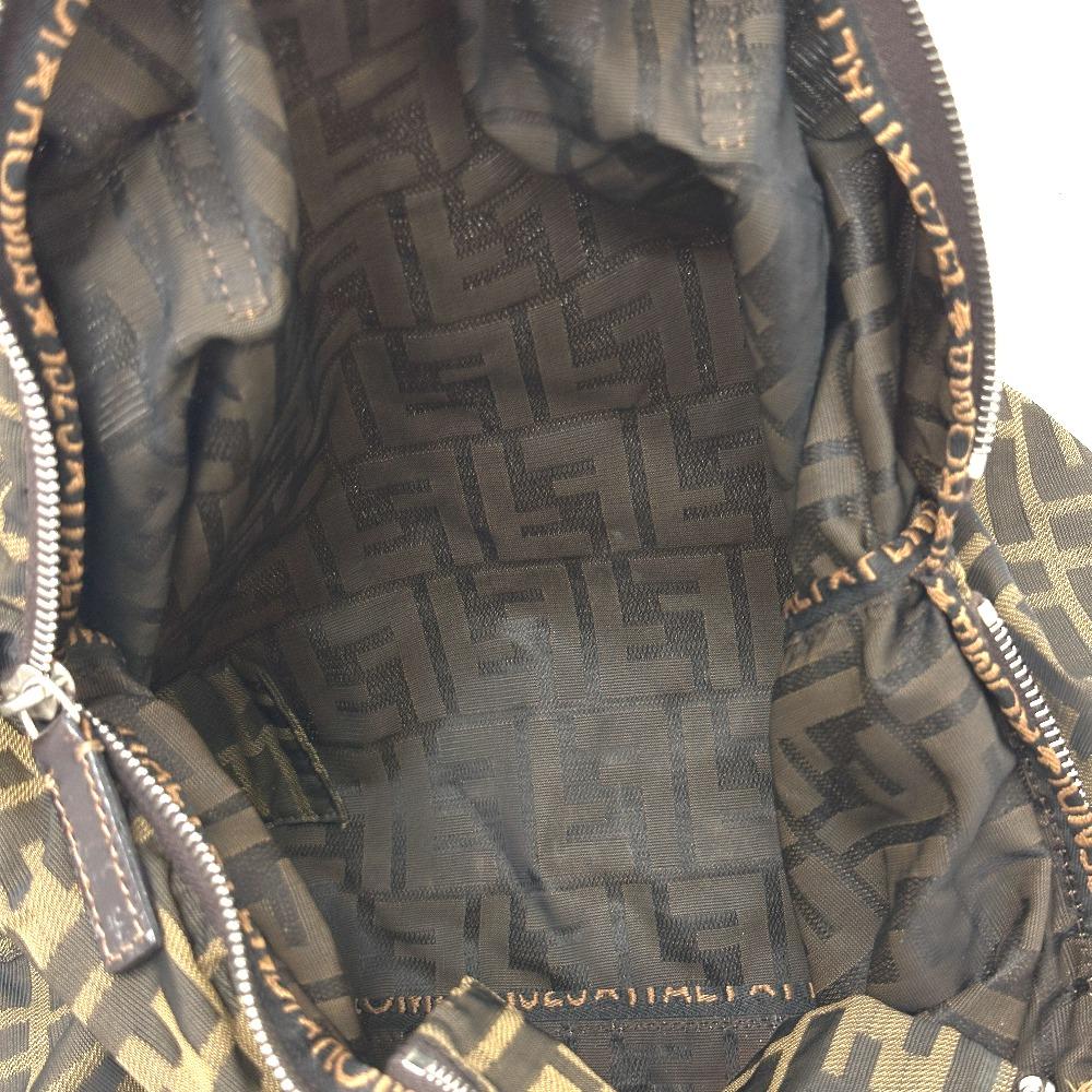 Fendi Zucca Pattern Logo Hardware Hand Bag, All-Over Print Shoulder Bag Tote Bag